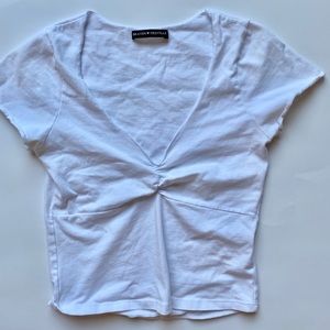 Brandy Melville White Cinch Shirt!
